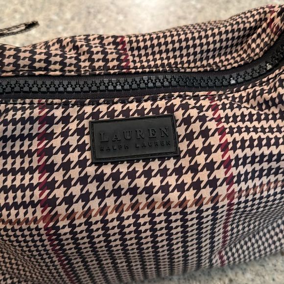 LAUREN RALPH LAUREN Nylon Houndstooth Shoulder Bag - Picture 5 of 15